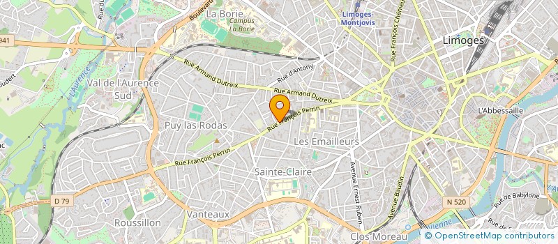 localisation de l'entreprise MONSIEUR IMMOBILIER à LIMOGES