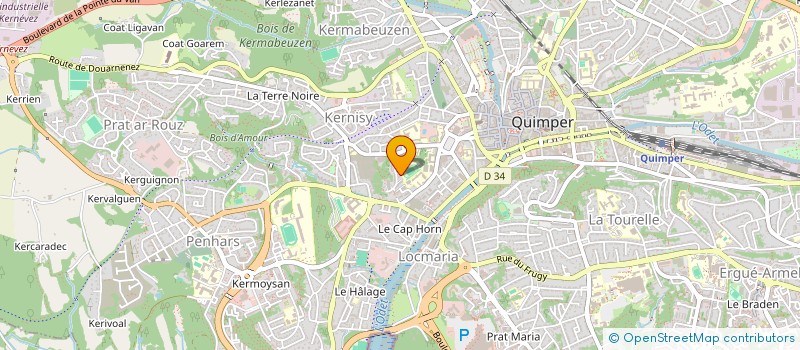 localisation de l'entreprise MONSIEUR IMRAN AMINI  QUIMPER