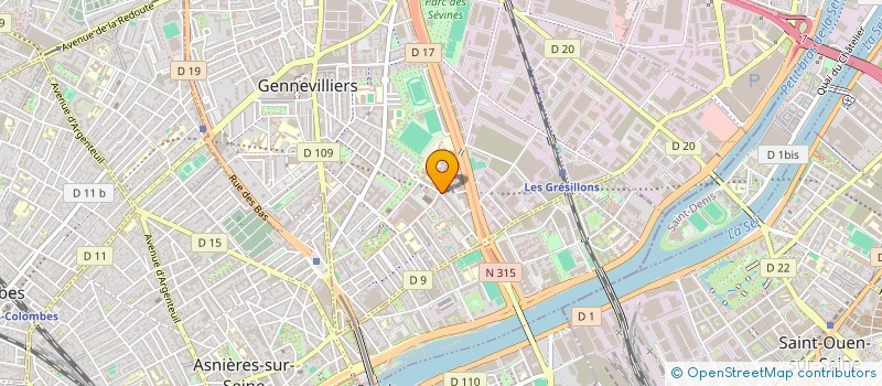 localisation de l'entreprise MONSIEUR IMRAN BELMESSAOUD  GENNEVILLIERS