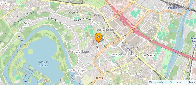 localisation de l'entreprise MONSIEUR IMRAN MOHAMMAD  CERGY