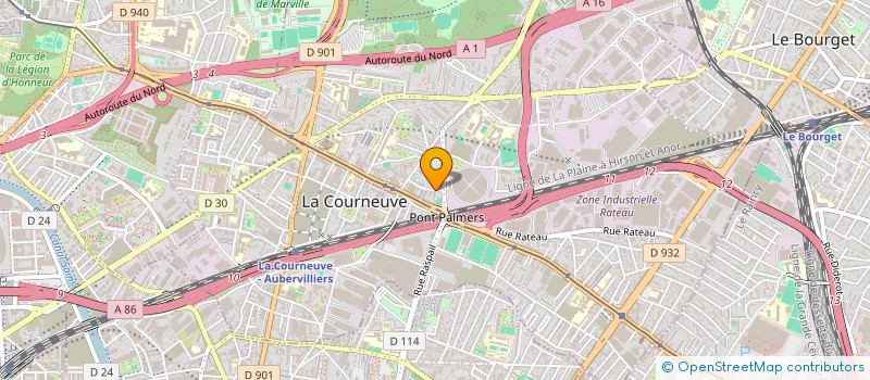 localisation de l'entreprise MONSIEUR IMRAN SAID HABIBSSA à LA COURNEUVE