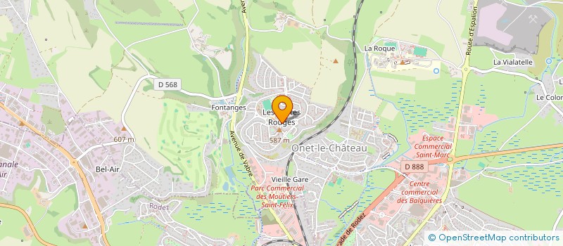 localisation de l'entreprise MONSIEUR INAMULLAH SAHAK  ONET-LE-CHATEAU