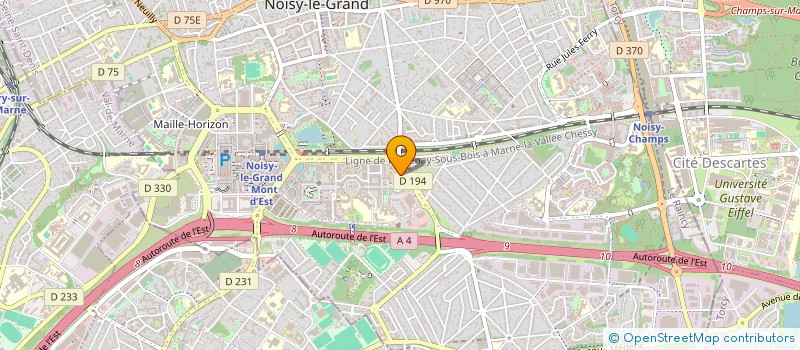 localisation de l'entreprise MONSIEUR INC MONGO ETAME  NOISY-LE-GRAND