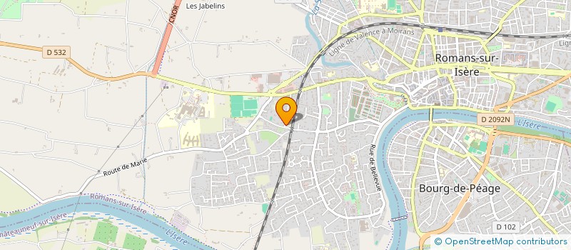 localisation de l'entreprise MONSIEUR INDALECIO SOUSA FARIA  ROMANS-SUR-ISERE