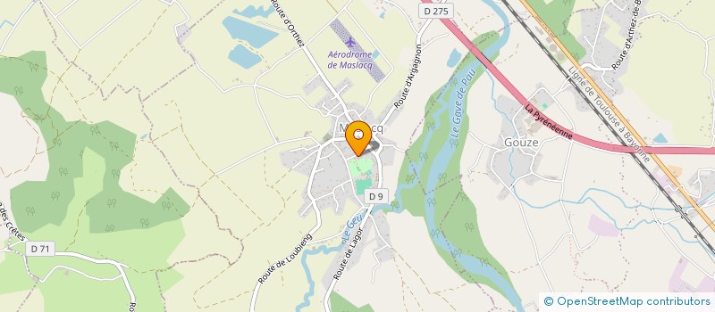 localisation de l'entreprise MONSIEUR INDRIC BORILLA  MASLACQ