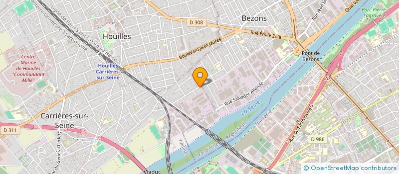 localisation de l'entreprise MONSIEUR INESSA SANASARYAN  CARRIERES-SUR-SEINE