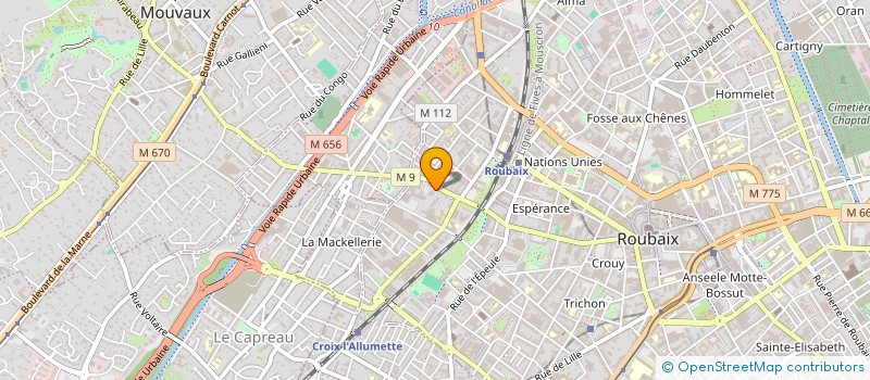 localisation de l'entreprise MONSIEUR INNEWINKEL SIDA  ROUBAIX