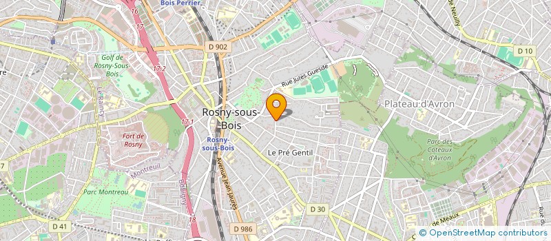 localisation de l'entreprise MONSIEUR INOCENTE CARRENO à ROSNY-SOUS-BOIS