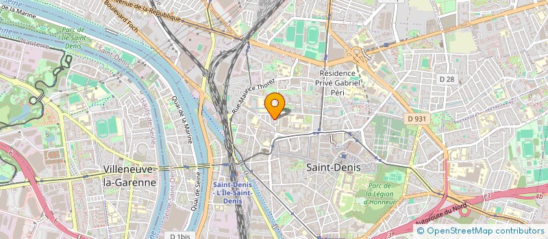 localisation de l'entreprise MONSIEUR INSA SANE  SAINT-DENIS