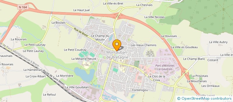 localisation de l'entreprise MONSIEUR IOAN-ANDREI POTCOVARU  MONTAUBAN-DE-BRETAGNE