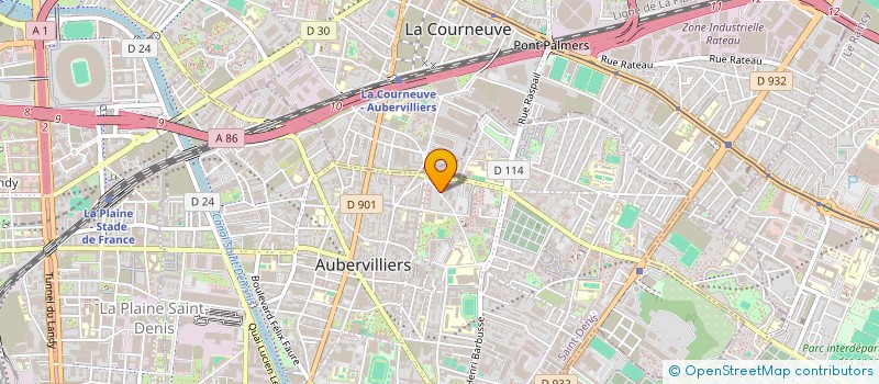 localisation de l'entreprise MONSIEUR IOAN BANDE  AUBERVILLIERS