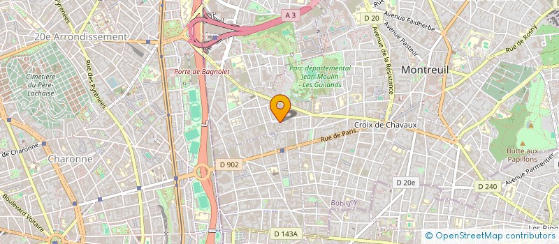 localisation de l'entreprise MONSIEUR IOAN IVANOV à BAGNOLET