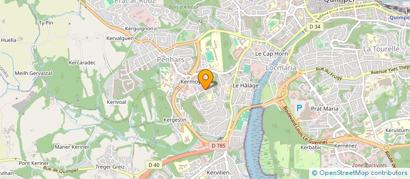 localisation de l'entreprise MONSIEUR IOAN-LAURENTIU ROSIAN à QUIMPER