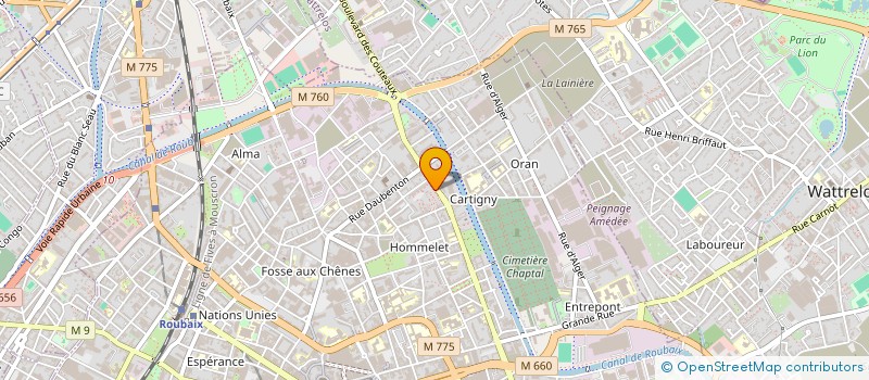 localisation de l'entreprise MONSIEUR IOAN LINGURAR  ROUBAIX