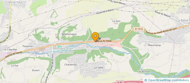 localisation de l'entreprise MONSIEUR IOAN RAZVAN SAU  SAINT-CLAIR-DE-LA-TOUR