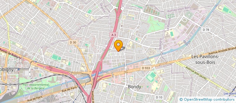 localisation de l'entreprise MONSIEUR IOAN TRAIAN SAS  BONDY