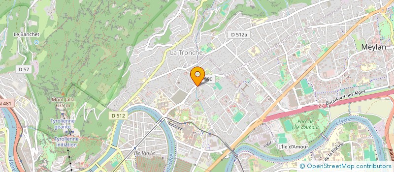 localisation de l'entreprise MONSIEUR IOANNIS KOUMOUTSOS  LA TRONCHE