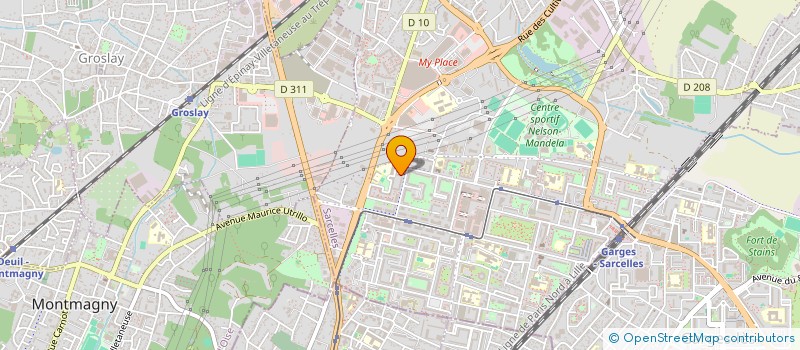 localisation de l'entreprise MONSIEUR ION ANDRONIC à SARCELLES