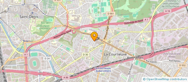 localisation de l'entreprise MONSIEUR ION BANTIUC à LA COURNEUVE