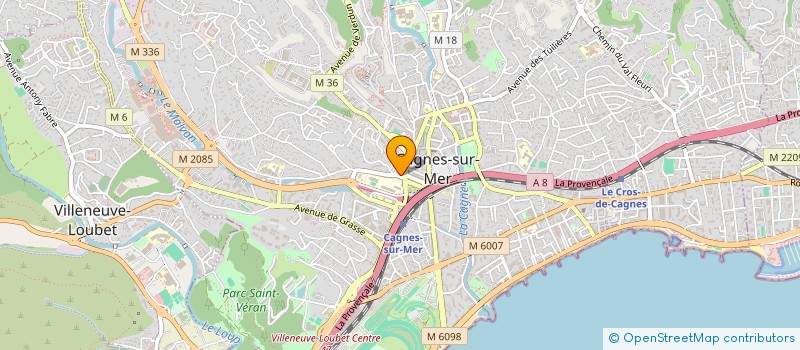localisation de l'entreprise MONSIEUR ION BEJENARI à CAGNES-SUR-MER
