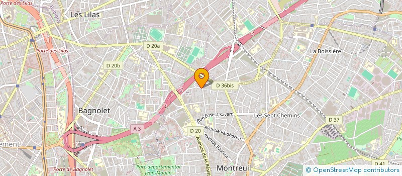 localisation de l'entreprise MONSIEUR ION BEJENARI  MONTREUIL