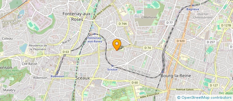 localisation de l'entreprise MONSIEUR ION CHIRIAC à SCEAUX