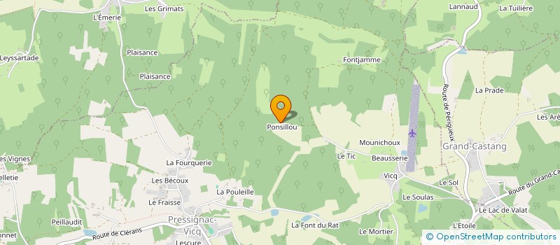 localisation de l'entreprise MONSIEUR ION CUCU  PRESSIGNAC-VICQ