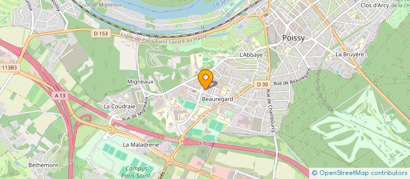 localisation de l'entreprise MONSIEUR ION GANCEAR  POISSY