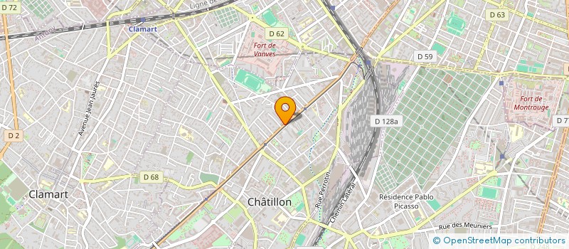 localisation de l'entreprise MONSIEUR ION GONDREA  CHATILLON