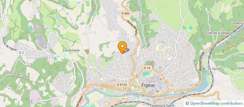 localisation de l'entreprise MONSIEUR ION GRAPA  FIGEAC