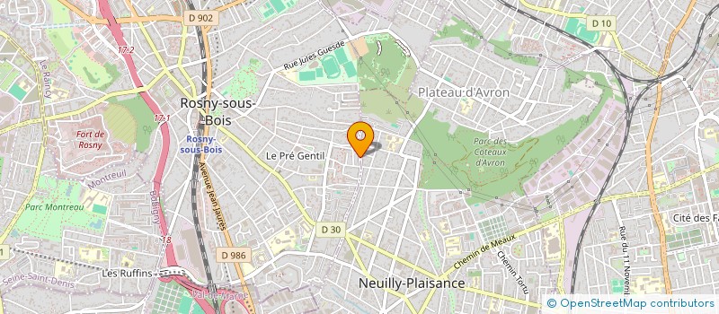 localisation de l'entreprise MONSIEUR ION GUTU  ROSNY-SOUS-BOIS