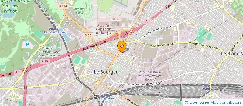 localisation de l'entreprise MONSIEUR ION JUBLEANU  LE BOURGET