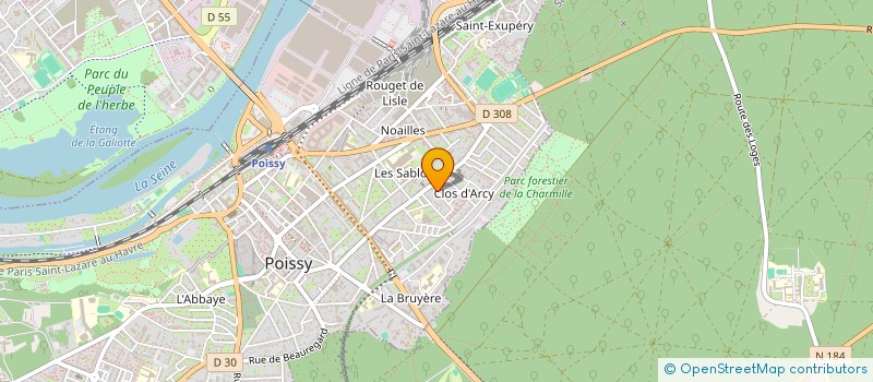 localisation de l'entreprise MONSIEUR ION MARES  POISSY