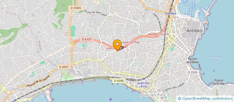 localisation de l'entreprise MONSIEUR ION MIRZAC à ANTIBES