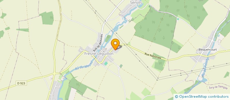 localisation de l'entreprise MONSIEUR ION MITU  FRESNE-LEGUILLON