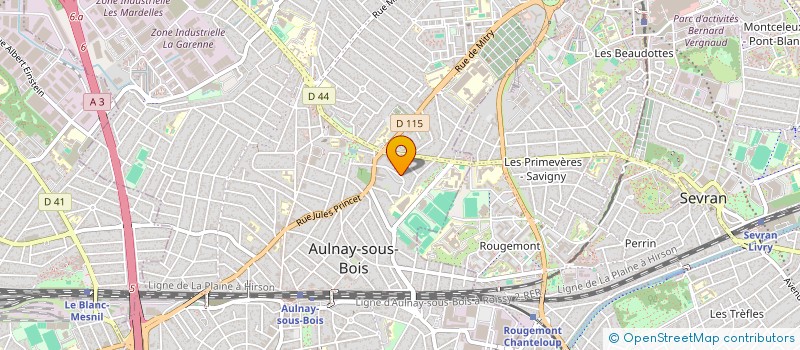localisation de l'entreprise MONSIEUR ION OLEDNIC à AULNAY-SOUS-BOIS