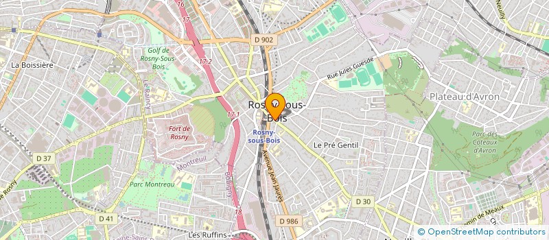localisation de l'entreprise MONSIEUR ION PISLARI à ROSNY-SOUS-BOIS