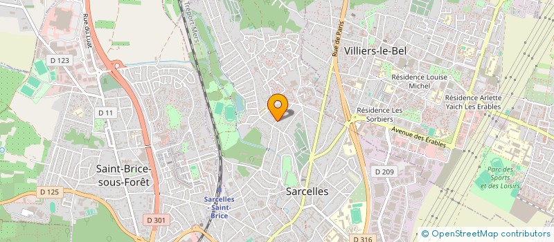 localisation de l'entreprise MONSIEUR ION PROCOPISIN  SARCELLES