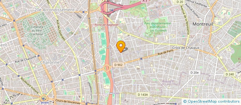 localisation de l'entreprise MONSIEUR ION SEPTELICI  BAGNOLET