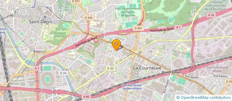 localisation de l'entreprise MONSIEUR ION STRATULAT à LA COURNEUVE