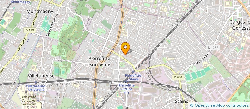 localisation de l'entreprise MONSIEUR ION SURGUCI à PIERREFITTE-SUR-SEINE