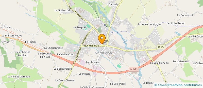 localisation de l'entreprise MONSIEUR ION VATUIU  MERDRIGNAC