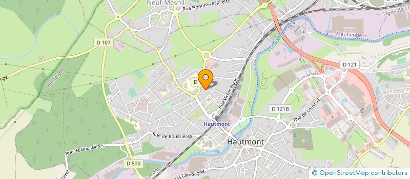 localisation de l'entreprise MONSIEUR IONATHAN HAINE  HAUTMONT