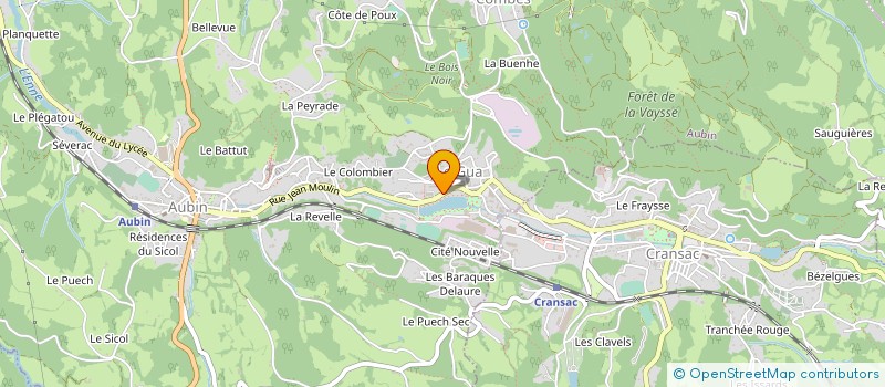 localisation de l'entreprise MONSIEUR IONEL PRECUP  AUBIN