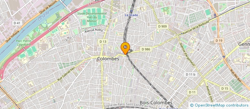 localisation de l'entreprise MONSIEUR IONEL SAINT-VIL à COLOMBES