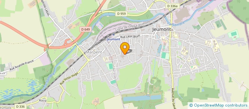 localisation de l'entreprise MONSIEUR IONEL SANDU  JEUMONT