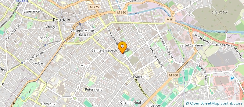 localisation de l'entreprise MONSIEUR IONUT-FLORIN COZAC  ROUBAIX