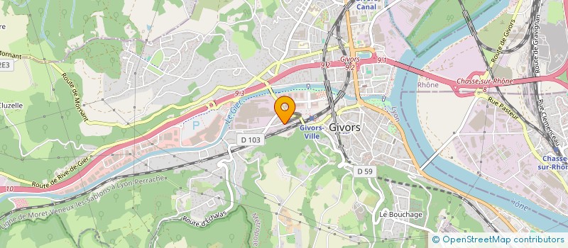 localisation de l'entreprise MONSIEUR IONUT-FLORIN JIMBLARU  GIVORS