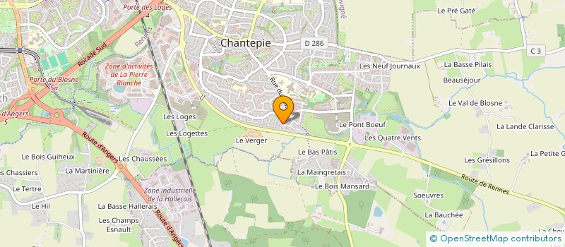 localisation de l'entreprise MONSIEUR IONUT-GABRIEL COVACI  CHANTEPIE