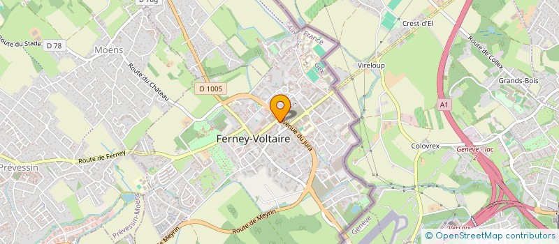 localisation de l'entreprise MONSIEUR IORDANIS KESSISSOGLU à FERNEY-VOLTAIRE